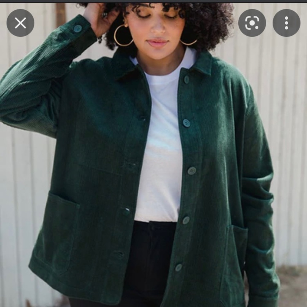 tradlands forest green corduroy chore coat
